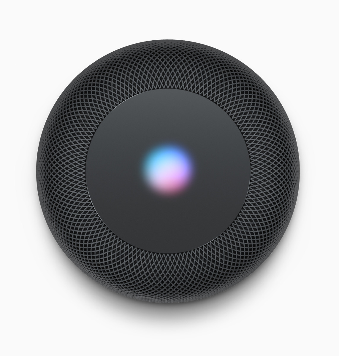 The light on top of the HomePod gives you the status of Siri and activity