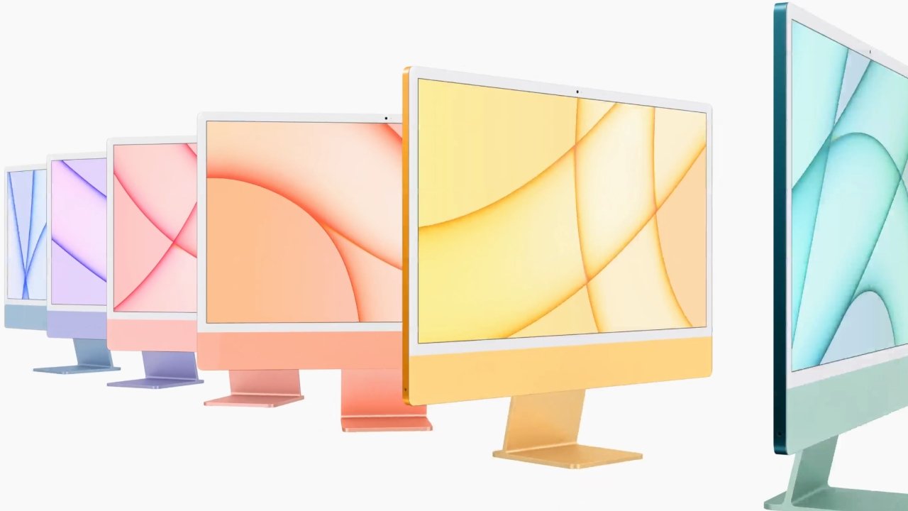 The 24-inch iMac comes in seven colors