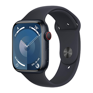 Apple Watch Series 9 Cellular with Midnight Aluminum Case and Midnight Sport Band